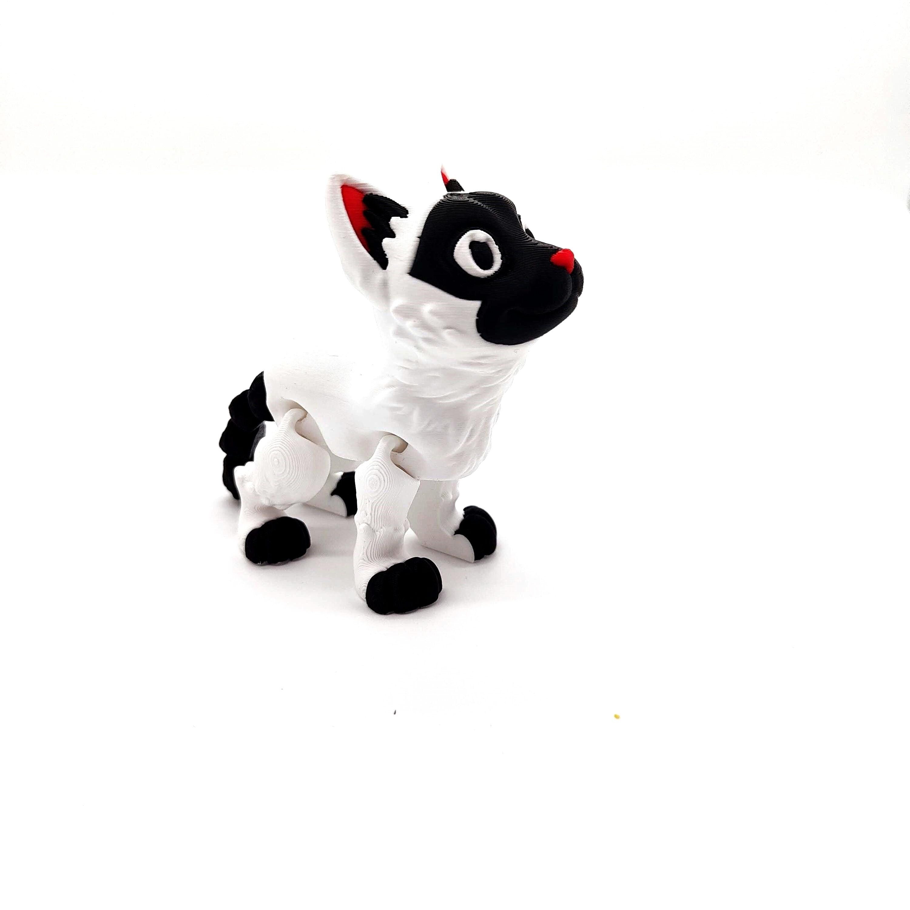Siamese Black and White Cat Figurine - Cute Animal Toy - Unique Collectible Gift for Cat Lovers, Perfect Home Decor, Desk Companion